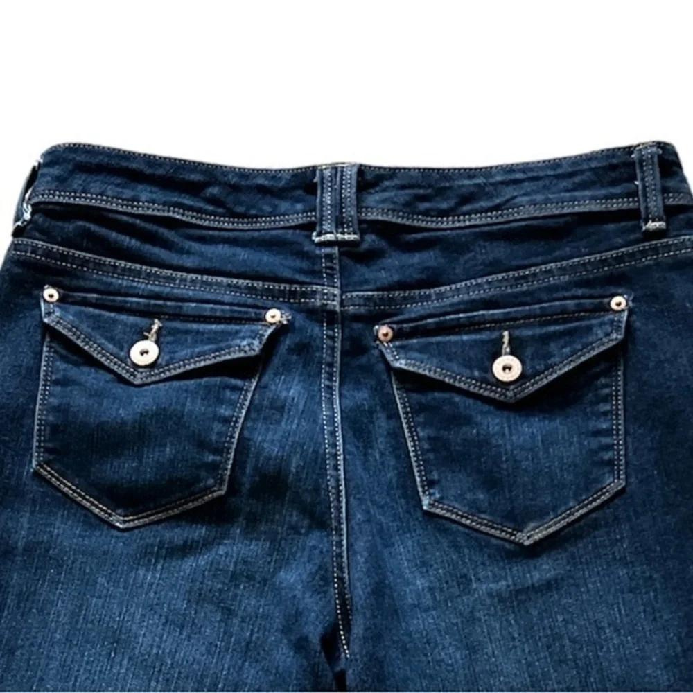 Style & Co Blue Dark Wash Skimmer‎ Jean Capris Sz. 8